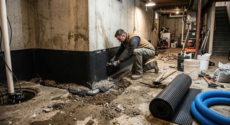Basement or Foundation Waterproofing